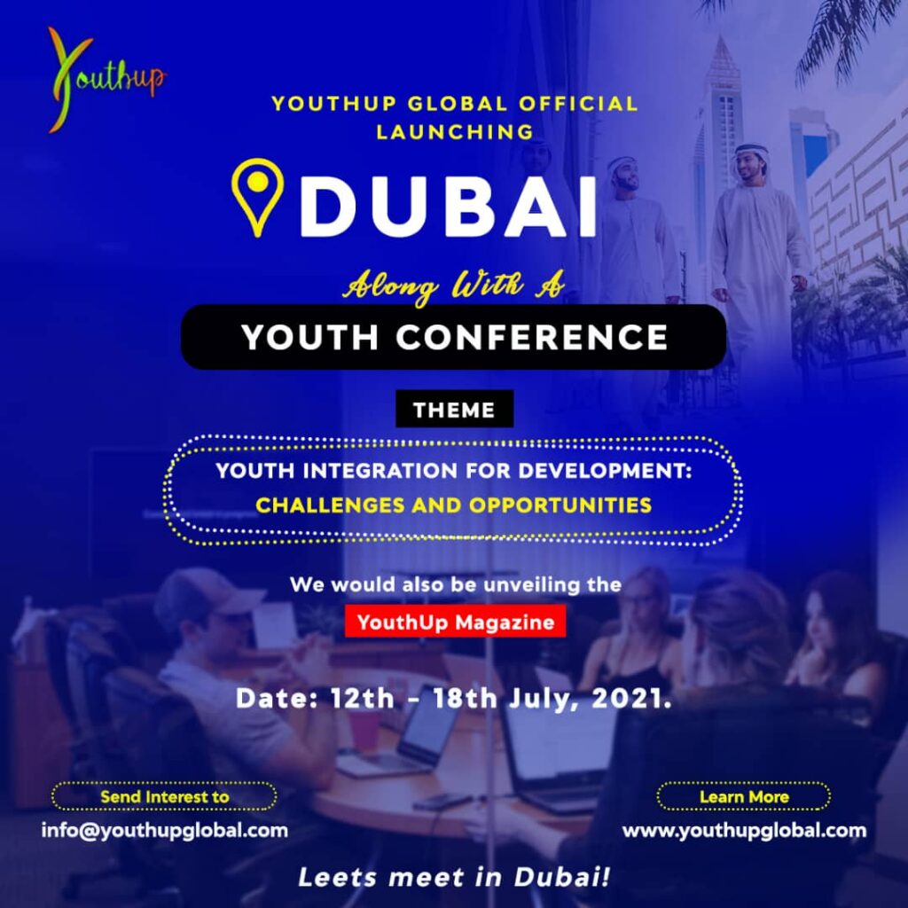 All Roads To Dubai: YouthUp Global Outreach 2021, Launches in Dubai